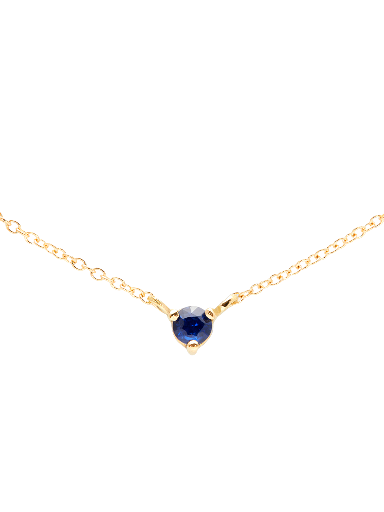 Birthstone blue sapphire necklace